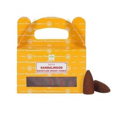 Satya konusi ar krītošo dūmu efektu Sandalwood, 24 gab.